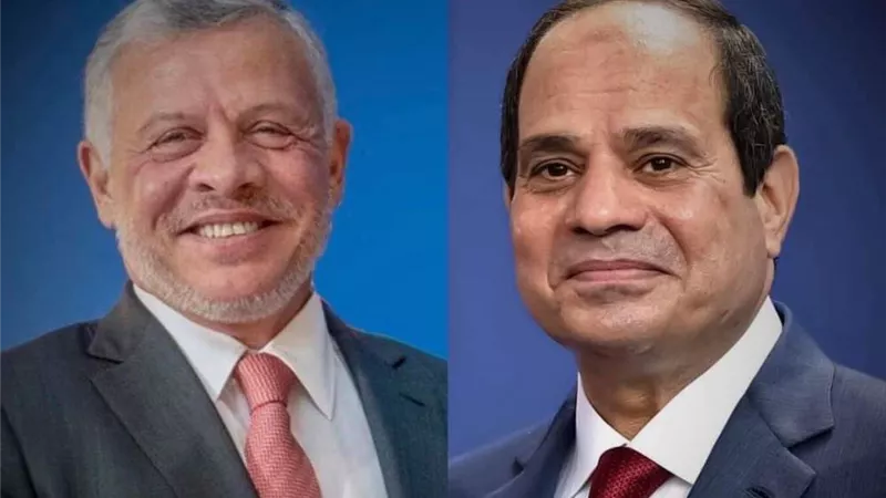 السيسي يتلقى اتصالاً هاتفياً من ملك المملكة الأردنية.. تفاصيل