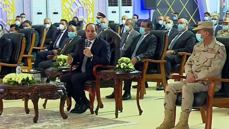 الرئيس السيسى يشهد افتتاح مشروعات جديدة في مجال الطرق
