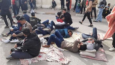 شاهد.. اندلاع احتجاجات طلبة الجامعات في العاصمة العراقية