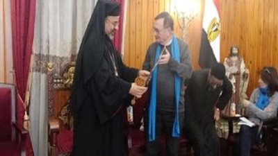 بطريرك الكاثوليك يستقبل وفدا فرنسيًا يزور مسار العائلة المقدسة