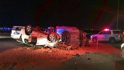 مصرع شخص وإصابة آخر في حادث تصادم سيارة بسوهاج