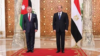 العاهل الأردني يبعث برقية تهنئة إلى السيسي بمناسبة افتتاح قاعدة 