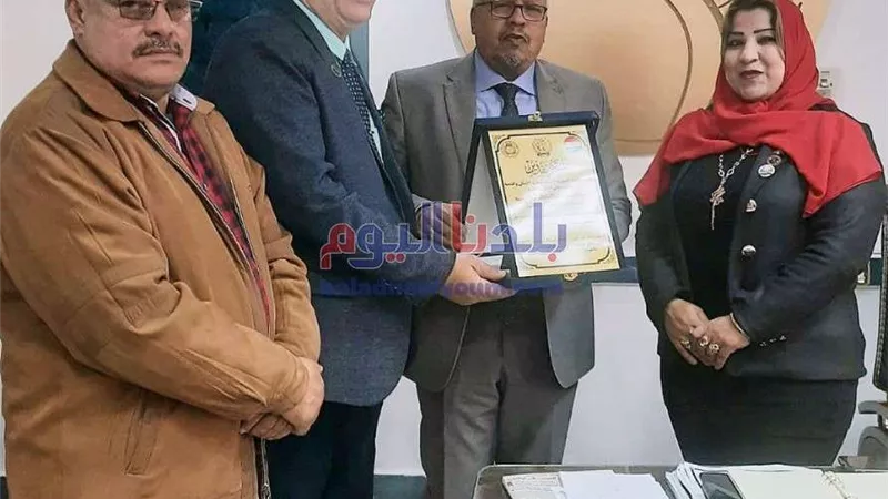 المنظمة المصرية الدولية لحقوق الانسان تكرم رئيس مياه المنوفية لجهوده في خدمة المواطنين