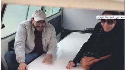 بالصور.. انهيار حسام داغر أثناء تشييع جثمان والدته