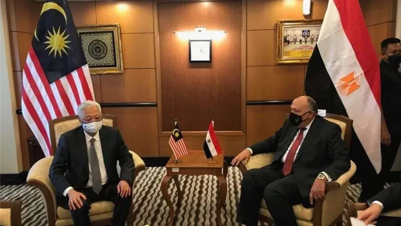 سامح شكري يسلم رسالة موجهة من الرئيس السيسي إلى الحكومة الماليزية