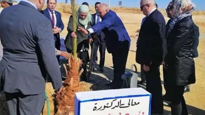 وزيرة التضامن الاجتماعي والسفير الإيطالي يصلان الوادي الجديد لافتتاح عدد من المشروعات