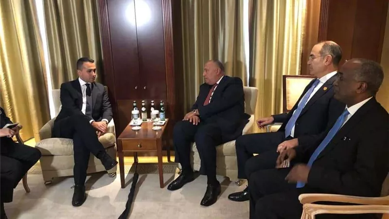 شكري يلتقي نظيره الإيطالي على هامش فعاليات قمة مؤتمر برلين حول ليبيا