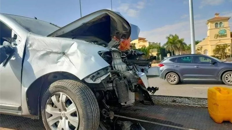 نجاة رحاب حسين من حادث  أليم