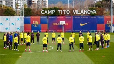 دقيقة حداد في مران برشلونة بسبب وفاة براينت