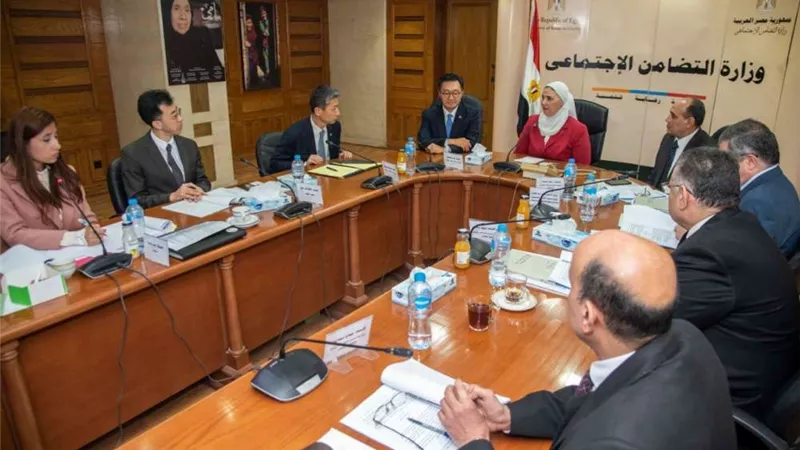 التضامن تبحث التعاون مع كوريا الجنوبية في مجال التأمينات الاجتماعية