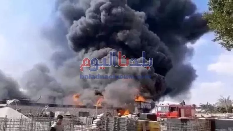 الحماية المدنية تسيطر على حريق فى مصنع ومخزن للقطن بسمنود الغربية