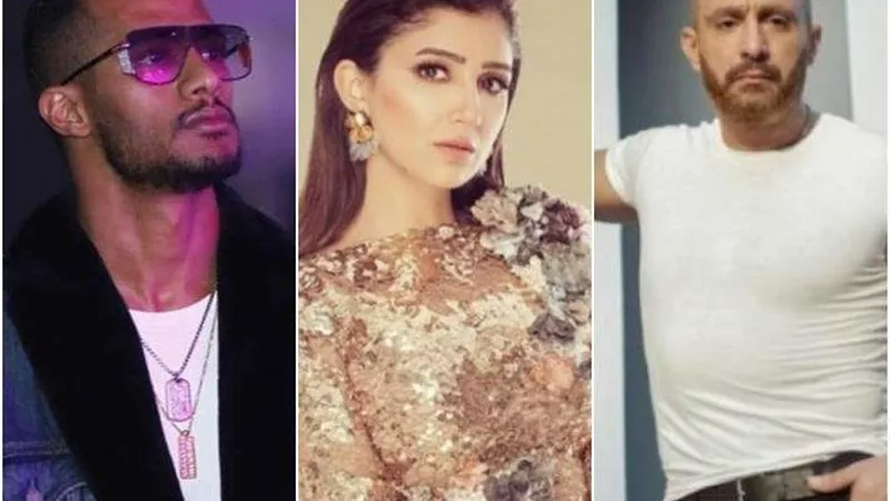 شاهد.. وصلة حب بين مي عمر وأحمد السقا ومحمد رمضان