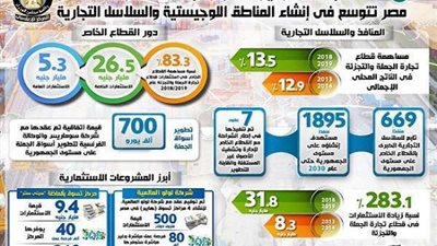 إنفوجراف.. الوزراء يوضح خطة الدولة للتوسع في إنشاء المناطق اللوجستية