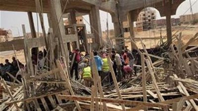 مصرع طفل فى حادث إنهيار مسجد بمدينة بدر