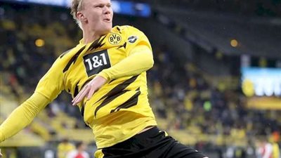 هالاند ينهي صيامه التهديفي برقم قياسي