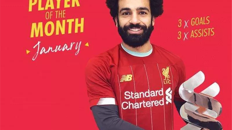 بعد فوزه بجائزة لاعب الشهر.. أول تعليق من محمد صلاح