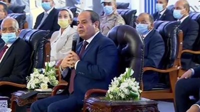 الرئيس السيسي يوجه التحية لأبطال مسلسل الاختيار 3 والعائدون 