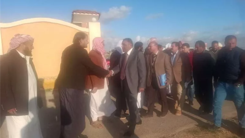 محافظ مطروح يتفقد أعمال مبادرة 