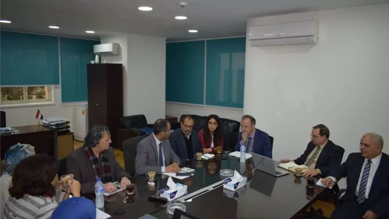 نائب وزير الإسكان للبنية الأساسية يلتقي بعثة البنك الدولي لدعم جهاز مياه الشرب