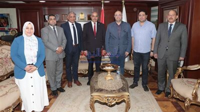 محافظ بني سويف يستقبل رئيس جامعة الأزهر للمشاركة في تكريم حفظة القرآن