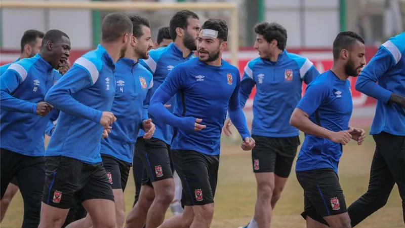 مران بدني للاعبي الأهلي في التتش