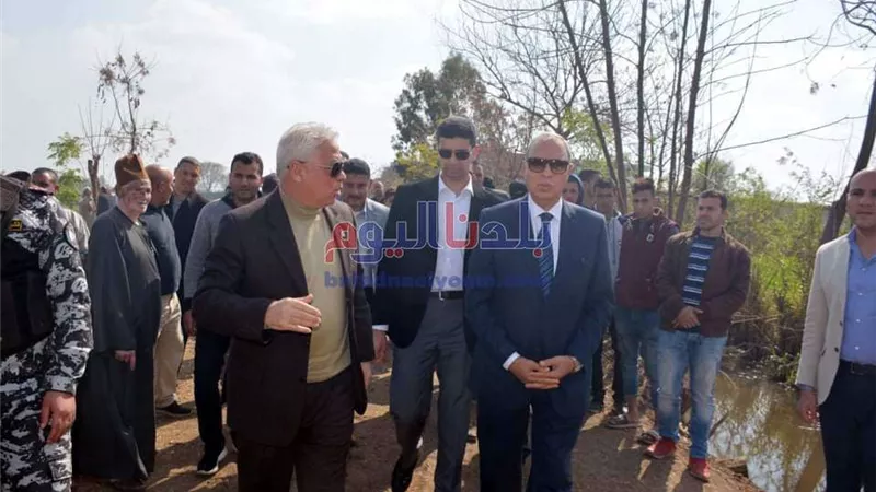 محافظ القليوبية ينتقل إلى موقع حريق خط سولار (مسطرد - طنطا)