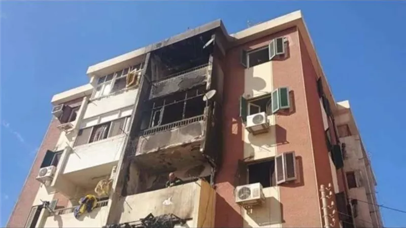 3 وحدات سكنية يلتهمها حريق ضخم بأسيوط