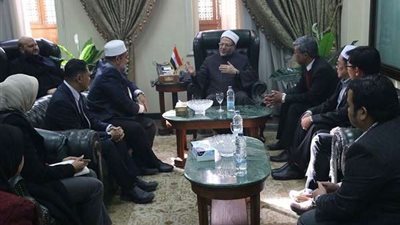 مفتي الجمهورية يستقبل وفدًا تايلانديًّا رفيع المستوى لبحث أوجه تعزيز التعاون الديني