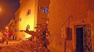إعصار التنين يتسبب في انهيار منزل في إحدى محافظات الصعيد.. 