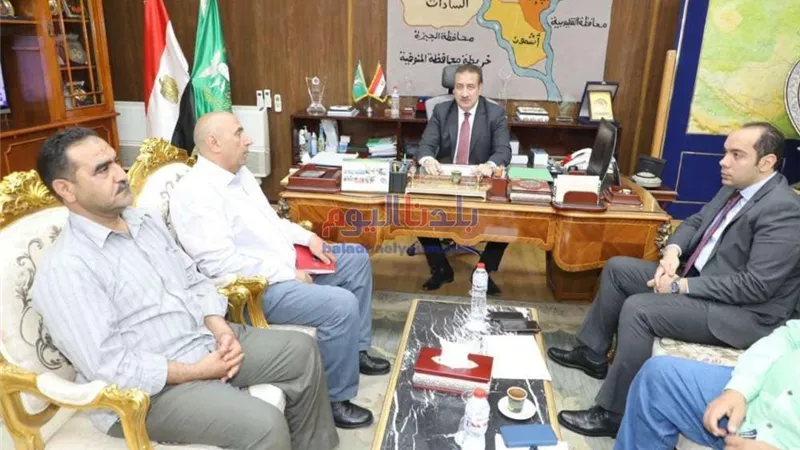 محافظ المنوفية يلتقى بمستثمرى المنطقة الصناعية بقويسنا