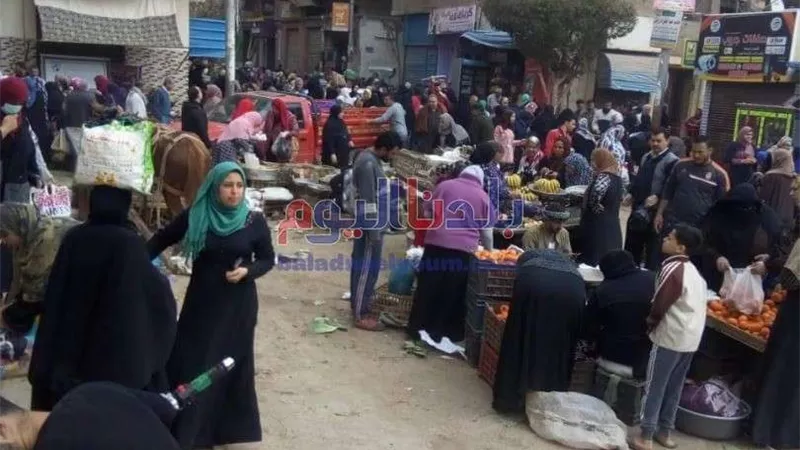 حملة مكبرة لإخلاء الأسواق المخالفة بالمنوفية