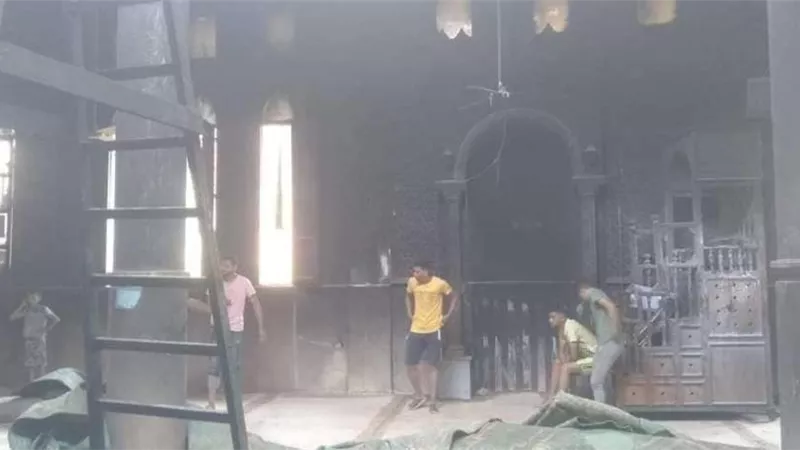 التحريات تكشف السبب وراء حريق مسجد أوسيم.. تفاصيل