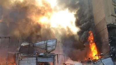 الحماية المدنية تسيطر على حريق بمخزن ألعاب بالإسكندرية بدون خسائر بالارواح