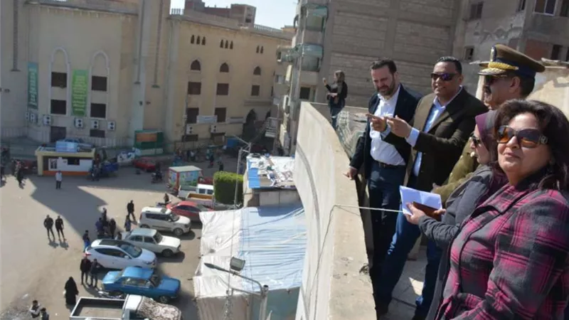 محافظ الدقهلية يتفقد أعمال تطوير ميدان الشيخ حسانين