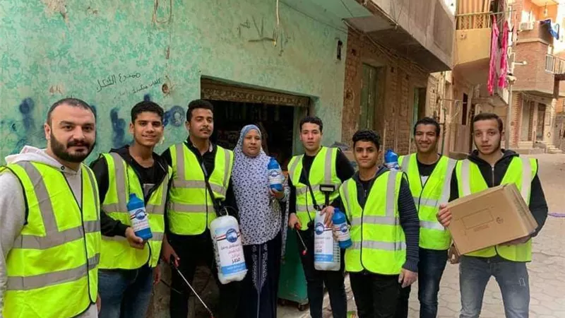 مبادرة لتوزيع مطهرات على المواطنين بالمجان في القناطر
