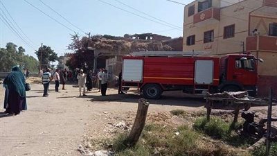 السيطرة على حريق هائل بمنزل فى المنوفية
