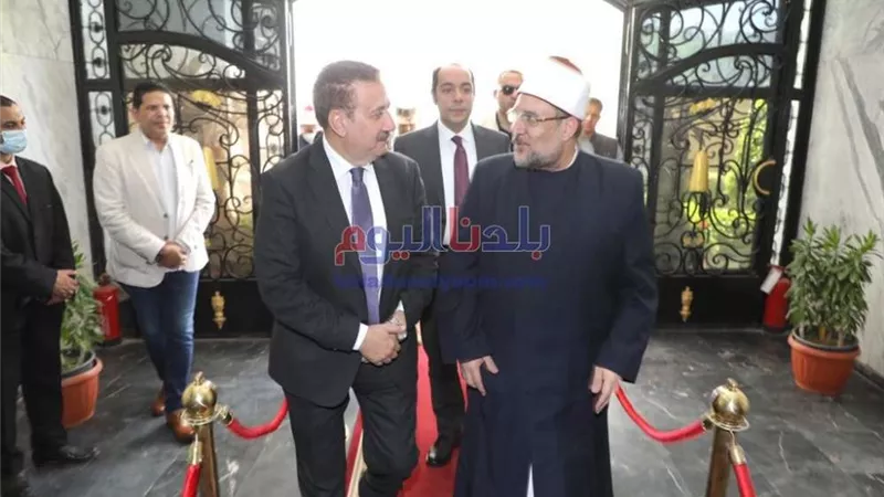 محـافظ المنوفية يستقبل وزير الأوقاف لأداء شعائر صلاة الجمعة بمسجد 