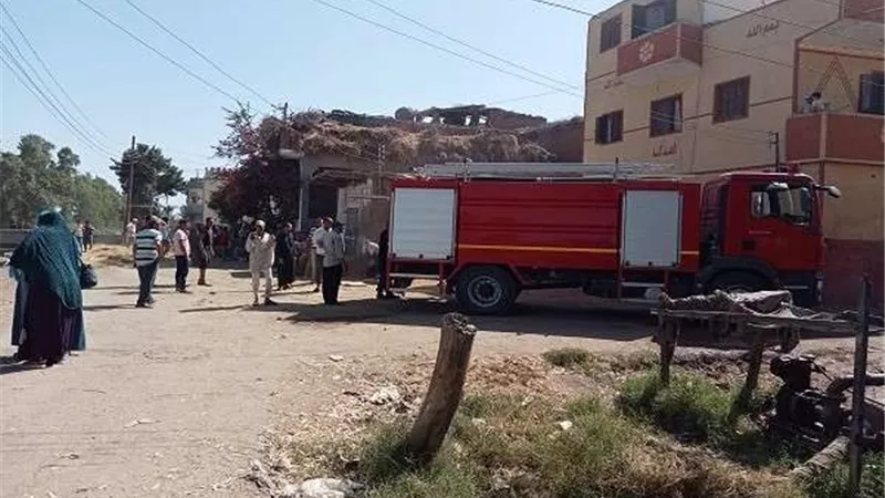 السيطرة على حريق هائل بمنزل فى المنوفية