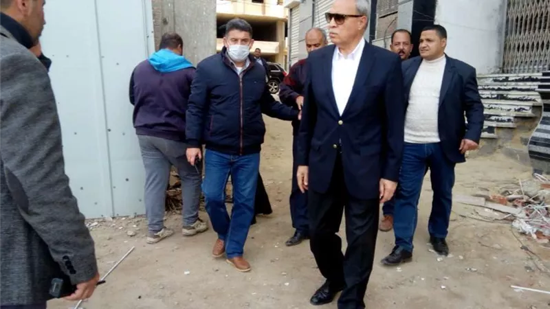 محافظ القليوبية يشن حملة على أعمال البناء الخالف ببنها