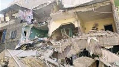ارتفاع عدد ضحايا انهيار منزل بالوايلي لـ5 أشخاص بعد انتشال 3جثث من تحت الركام