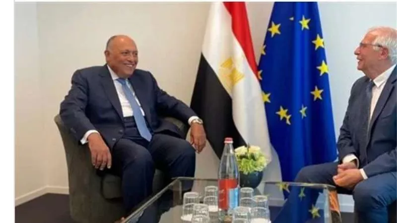 شكري وبوريل يعتمدان وثيقة أولويات المشاركة بين مصر والاتحاد الأوروبي