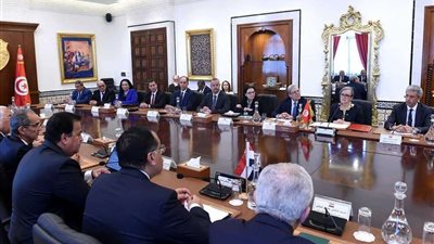 الحكومة تتابع عملية توفير المواد الخام المحجرية اللازمة لتنفيذ مشروع القطار الكهربائي