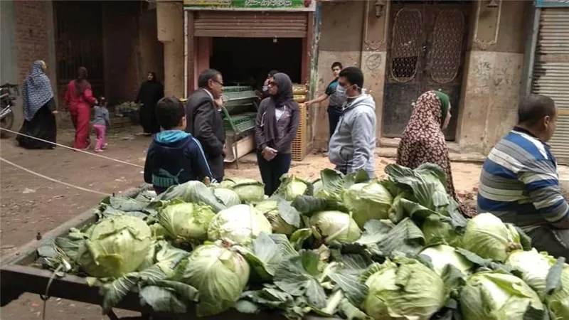استمرار أعمال النظافة والتطهير للأسواق والسويقات العشوائية بالشرقية