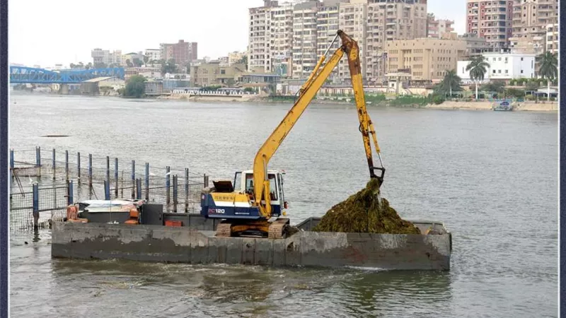 تطهير مجرى النيل وأعمال ري بمدينة المنصورة بتكلفة 41 مليون جنيه