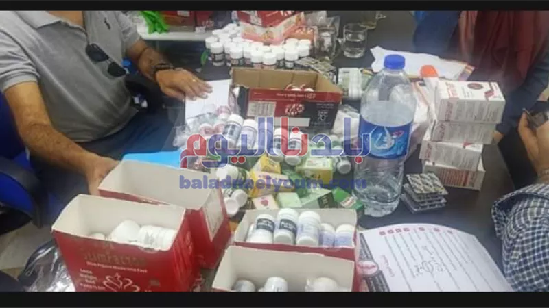 ضبط أدوية مهربة و مجهولة المصدر خلال حملة رقابية بوادى النطرون في البحيرة