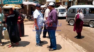 رئيس مدينة أشمون يقود حمله مكبرة لإزالة الإشغالات بشوارع المدينة