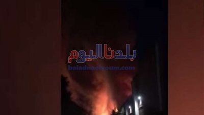 التحفظ على التحقيقات في حريق مخزن بالشرابية