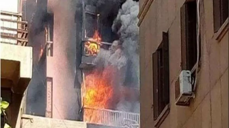 مصرع عامل أثر نشوب حريق بشقة سكنية بالمرج