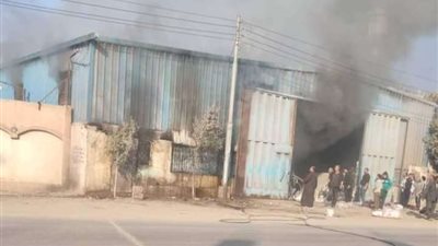 إصابة 4 أشخاص في حريق خط غاز بشبرا الخيمة