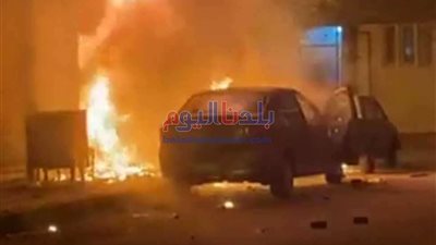حريق ضخم في مرفأ بيروت